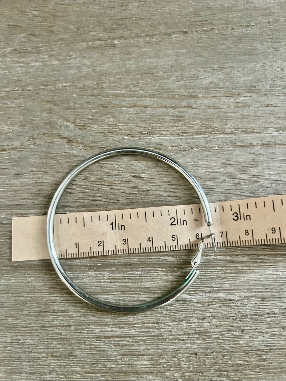 Guess 2.5” Silver Hoop Earrings - Classic Silver Hoop